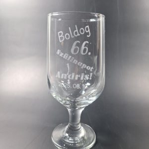 Egyedi gravírozott sörös kehely 375ml
