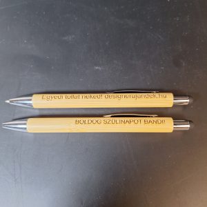 Egyedi gravírozott bambusz érintős golyóstoll