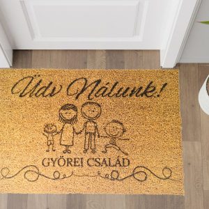 Egyedi kókuszrost lábtörlő