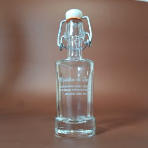 Egyedi Gravírozott Pálinkás Üveg Köszönőajándék (4cl)