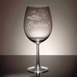 Egyedi gravírozott boros kehely 580ml