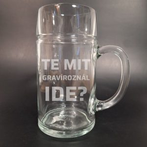 Egyedi gravírozott mamut söröskorsó 1,2l