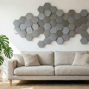 3D moduláris hexagon fali dekoráció